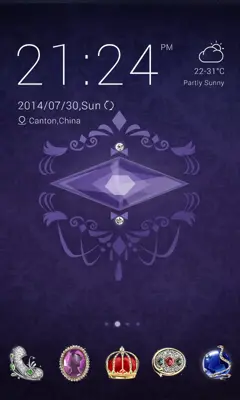 Jewelry GO Launcher Theme GOLauncher EX Theme android App screenshot 2